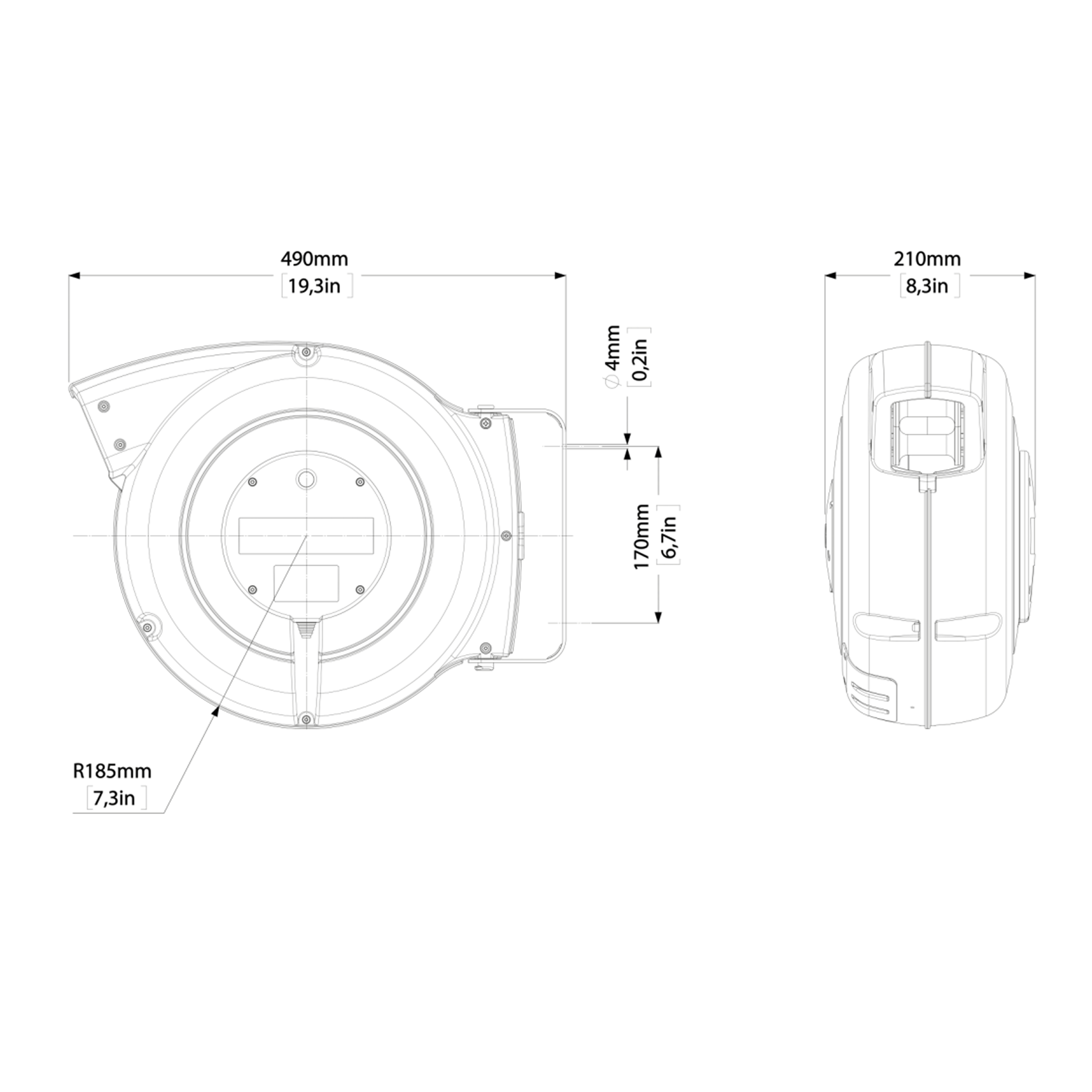 7315 Lightweight Long-Reach Cable Reel