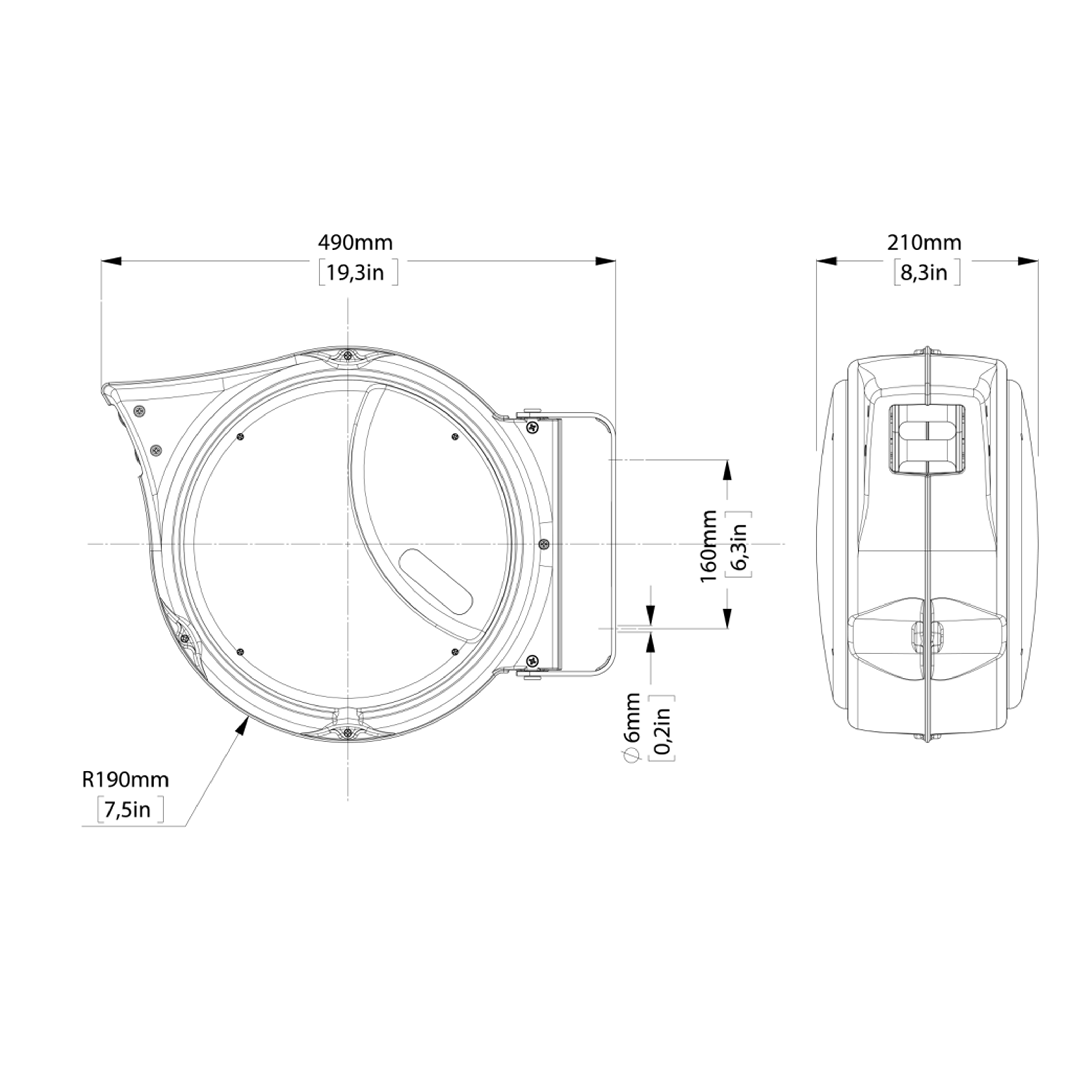 AM85/10  Compact PU Hose Reel for Air