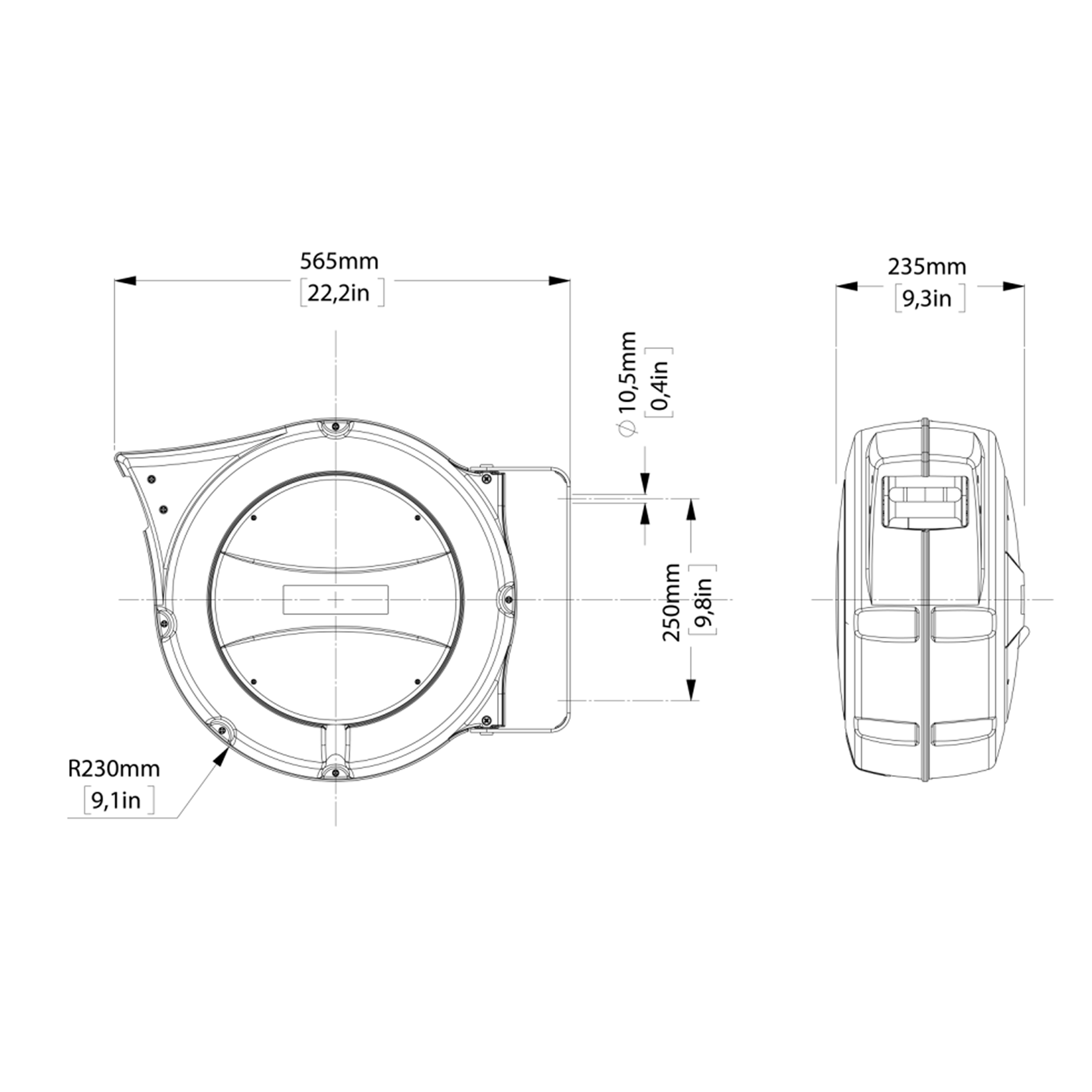 AM86/10  Extended Reach Reel for Air & Water