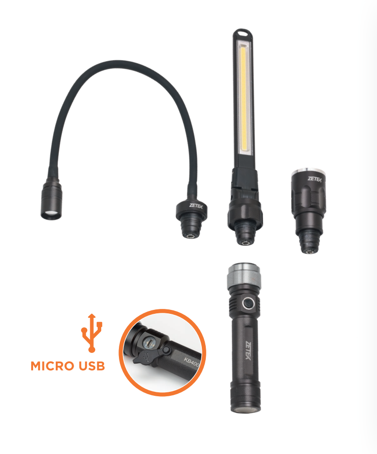 KB400 RECHARGEABLE LED LAMP, 3 IN 1